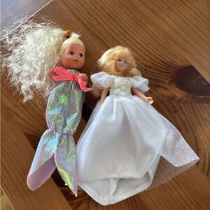 Vintage Mattel Barbie & Skipper Mermaid and Princess Dolls